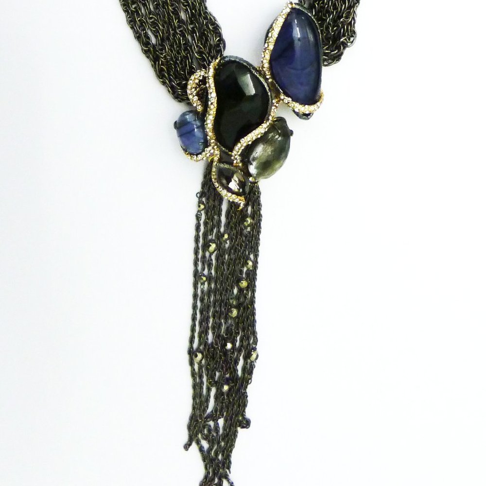 Vintage Reversible Labradorite Necklace